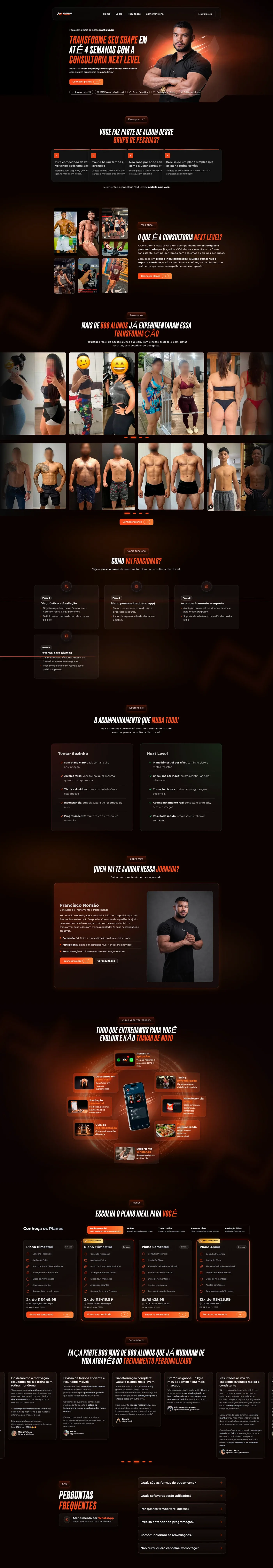 Projeto Personal Trainer — versão completa para computador