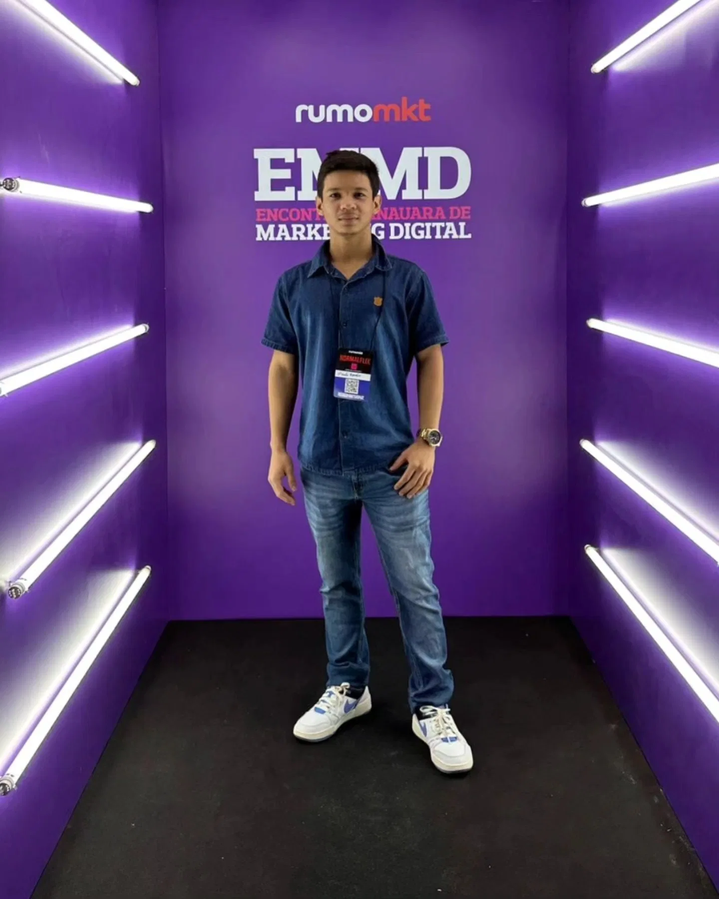Murilo Romão em evento profissional