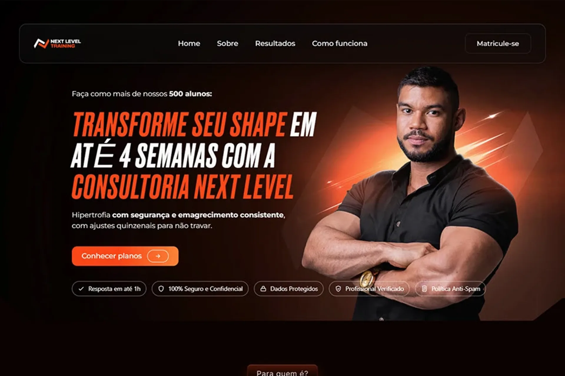 Thumbnail do projeto Next Level Training